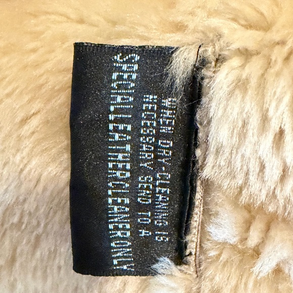 Wilson’s Leather Maxima Genuine Suede Cream Faux Fur Jacket Sz Med - Picture 2 of 7